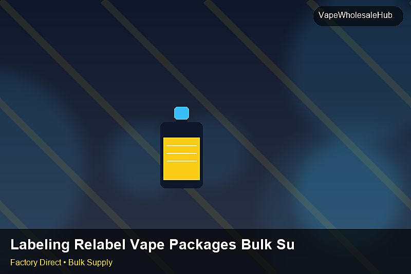 Labeling Relabel Vape Packages Bulk Supply — Labeling Relabel Vape Packages Bulk Supply: Customs Documentation | 2026 Edition photo 2