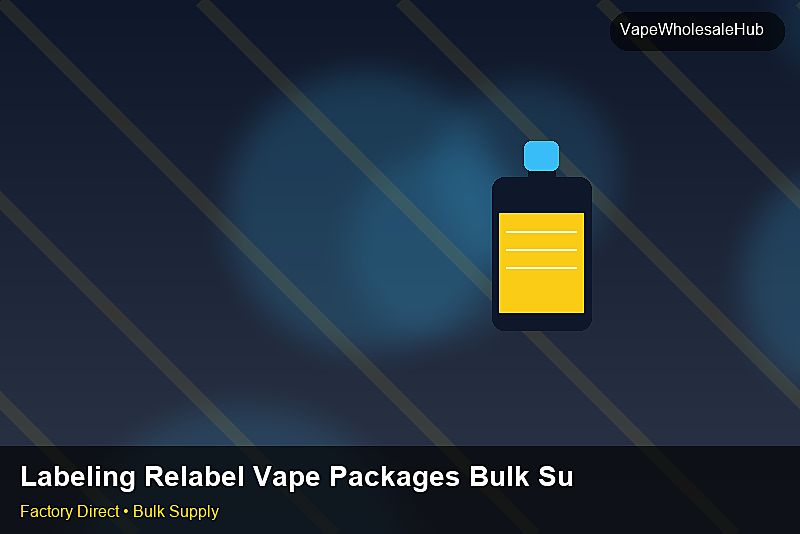 Labeling Relabel Vape Packages Bulk Supply — Labeling Relabel Vape Packages Bulk Supply: Negotiation Tips | 2026 Edition photo 1