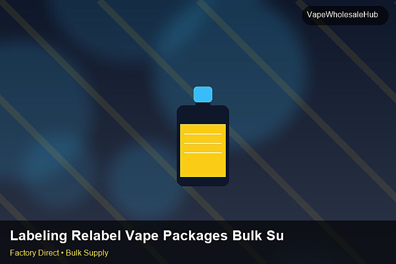 Labeling Relabel Vape Packages Bulk Supply — Labeling Relabel Vape Packages Bulk Supply: Negotiation Tips | 2026 Edition photo 2